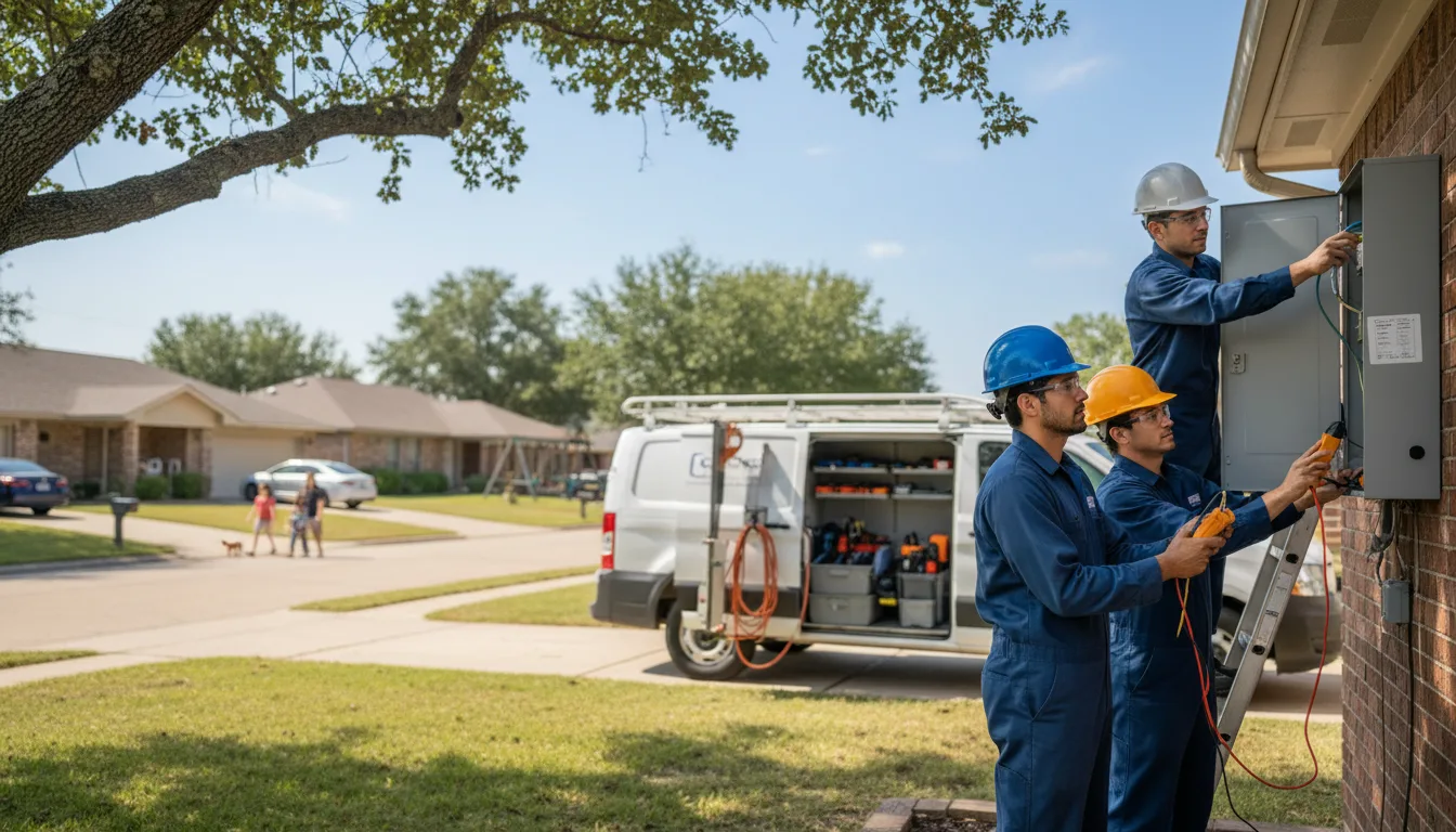 Certified electrician providing emergency electrical services in Crown Point, IN